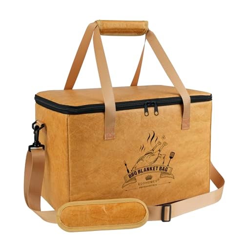 EddHomes BBQ Blanket for Resting Meat Reusable Insulated Brisket Resting Blanket Large Capacity BBQ Meat Blanket Bag with Adjustable Shoulder Strap Smoker Meat Insulated Resting Bag for BBQ Meat - Image 1