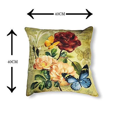 IM FAB IMFAB Set of 5 Decorative Hand Made Jute Throw/Pillow Cushion Covers - (16 X 16 INCHES) - Image 5