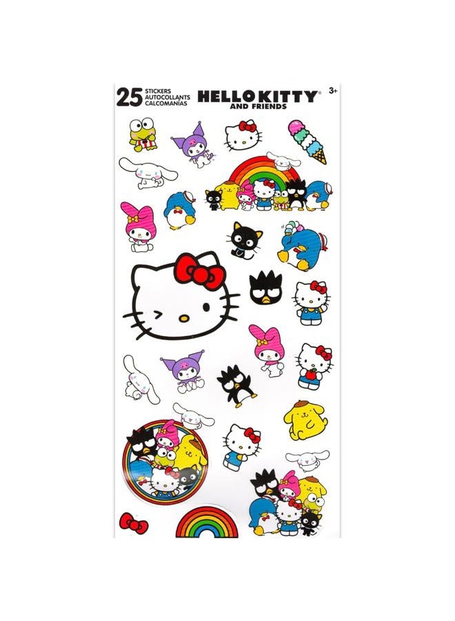 Hello Kitty أنابيب بلسم الشفاه - مجموعة تحتوي على 6 بلسم شفاه هالو كيتي بنكهات متنوعة لهدايا الحفلات بالإضافة إلى ملصقات هالو كيتي، والمزيد | هدايا حفلات هالو كيتي للفتيات - Image 3
