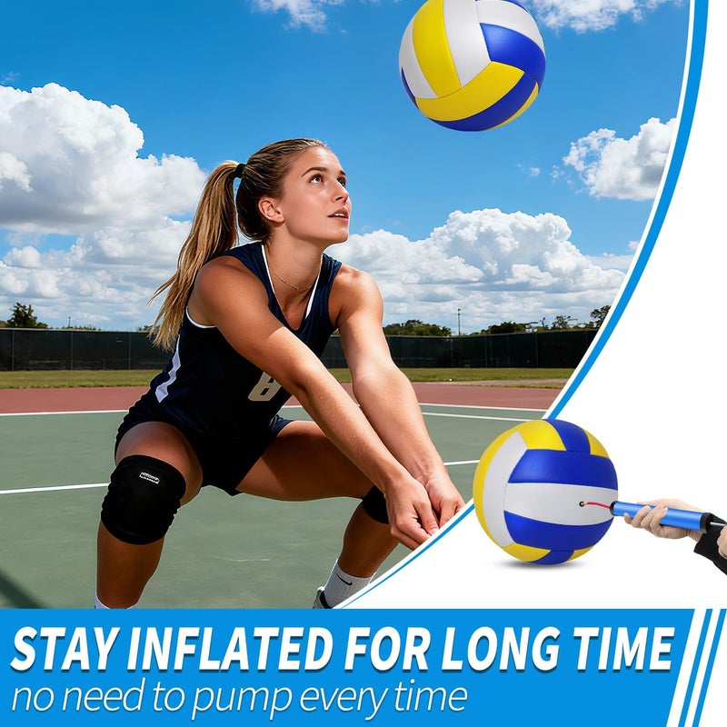 jiaonun 12 Pack Regulation Size 5 Volleyballs for Women and Men, Outdoor or Indoor, with Pump - Image 5