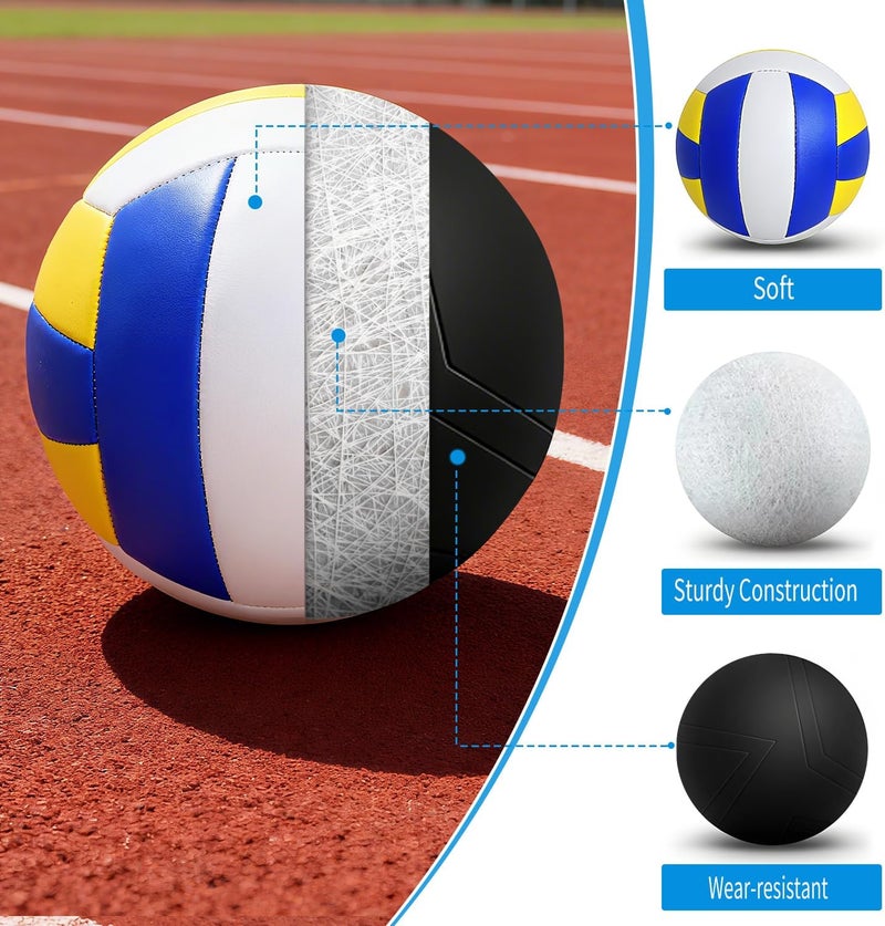 jiaonun 12 Pack Regulation Size 5 Volleyballs for Women and Men, Outdoor or Indoor, with Pump - Image 3