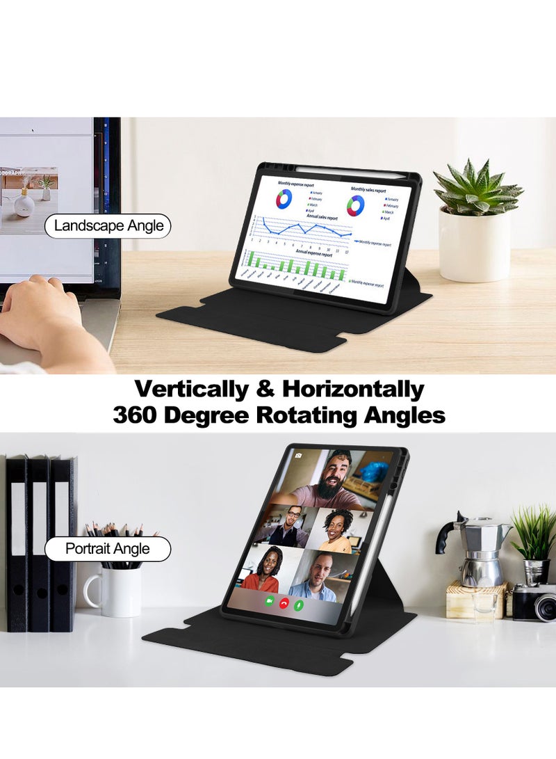 Lenovo Tab M11 TB330FU Acrylic Clear Swivel Tablet Case with Pen Holder and Detachable Wireless Bluetooth Keyboard - Image 2