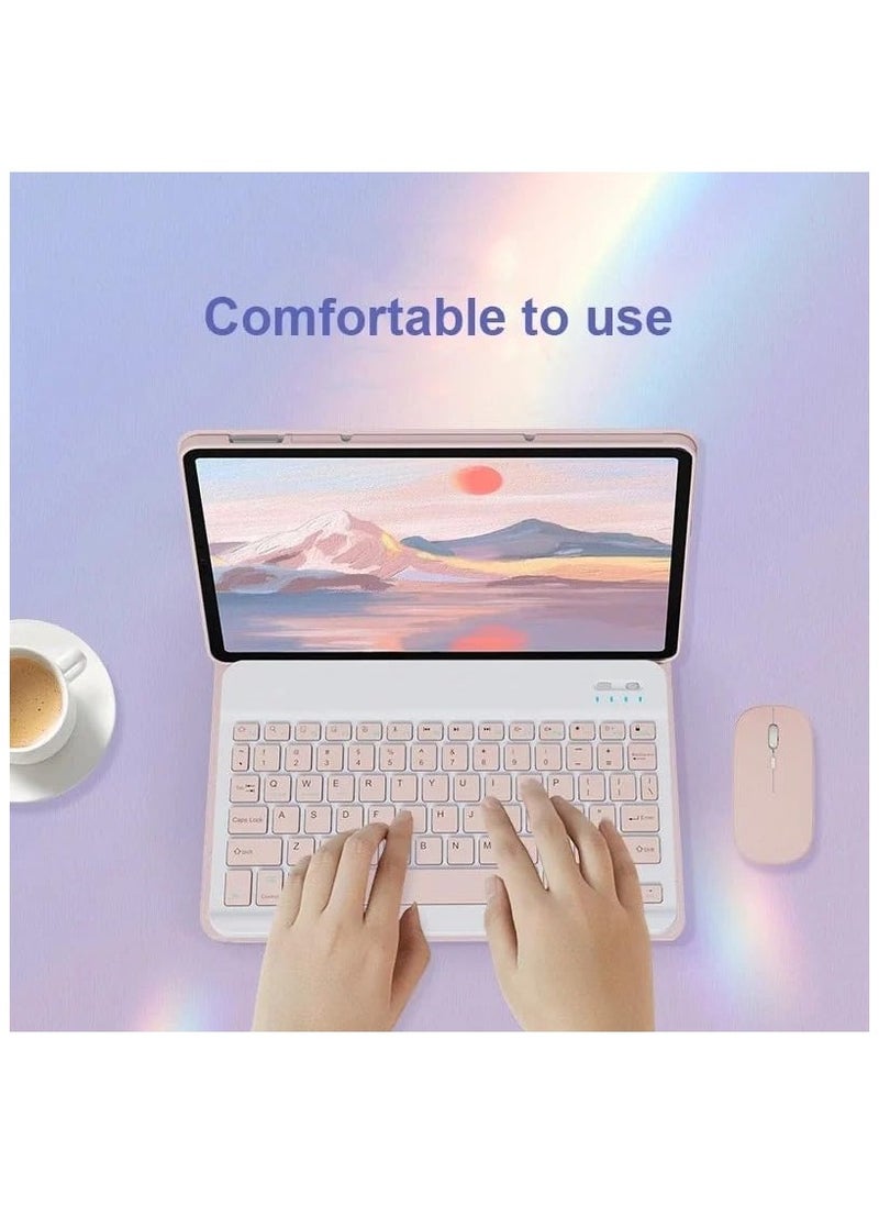 general Keyboard Case Compatible with Huawei MatePad SE 11 (2024) 11-inch with Mouse, Detachable Wireless Bluetooth Keyboard, Smart Soft Leather Case Tablet Cover - Image 2