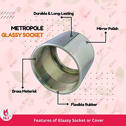 JKC Brass Repair Parts for Jaguar 40mm FlushValve, Essential for Metropole FlushValve Maintenance, Jaquar FlushValve Piston Kit for Toilet, 40mm Size (Glassy Socket) - Image 4