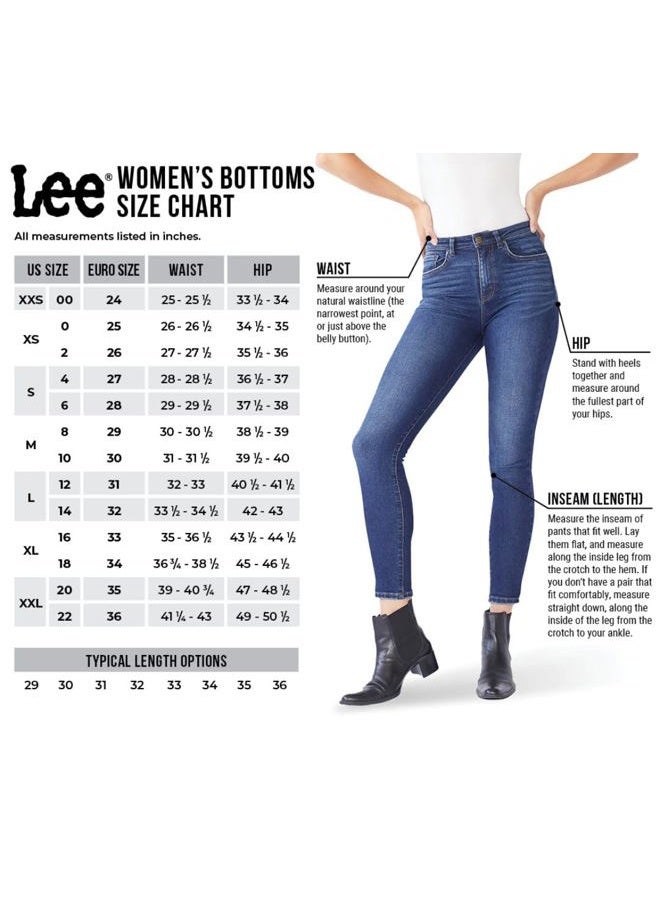 LEE Women's Regular Fit Bootcut Jean, Black, 42 Long - Image 3
