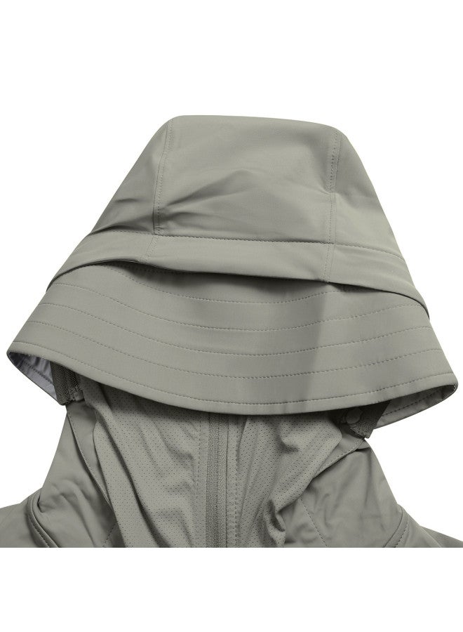 camel Full Face Sun Protection】uv Protection Breathable Sun Shirt For Men, Summer Lightweight Sun Protection Jacket, Men's Sports Sun Protective Outerwear - Image 5