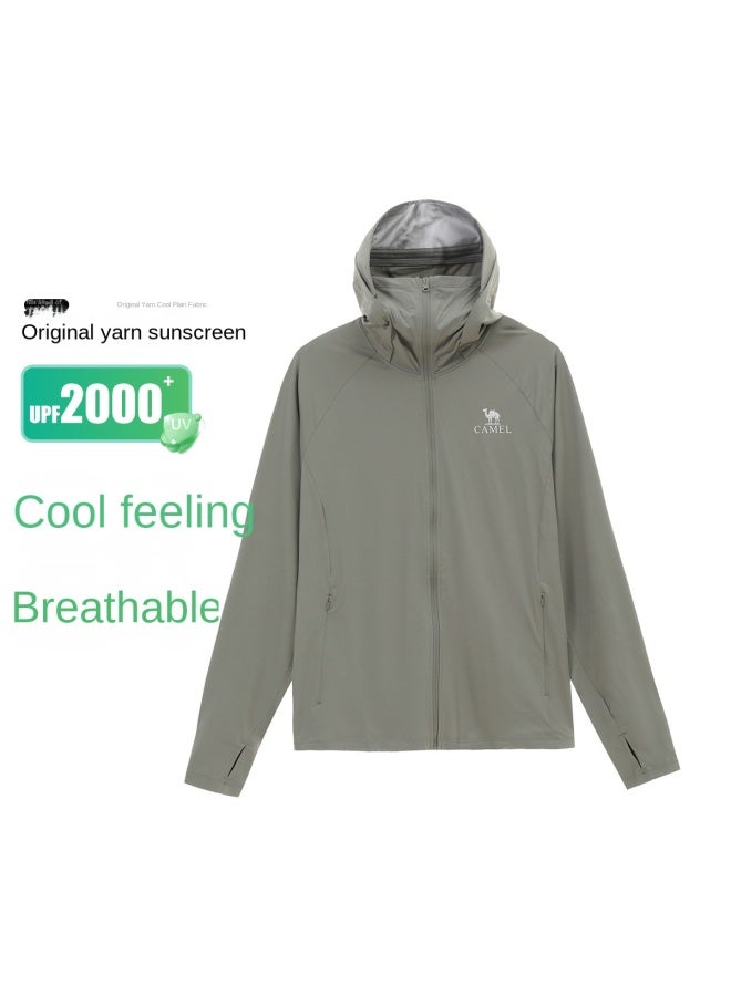 camel Full Face Sun Protection】uv Protection Breathable Sun Shirt For Men, Summer Lightweight Sun Protection Jacket, Men's Sports Sun Protective Outerwear - Image 2