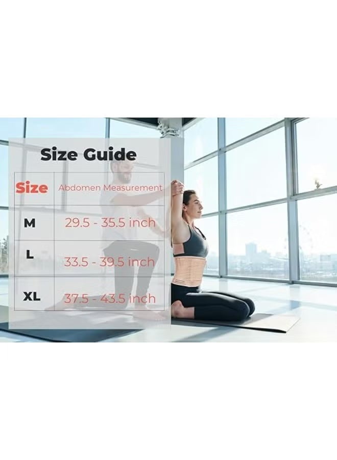 Post-Surgery & Postpartum Abdominal Binder for Women, Adjustable Compression Belly Band for C-Section, Recovery Support After Surgery – Size Medium - Image 3