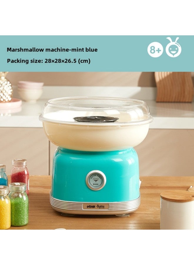 ONSHINE/childhood Unlimited Children Electric Cotton Candy Machine Toy Fancy Cotton Candy DIY Interactive Play House-Specifications:Marshmallow Machine-blue-green - Image 1