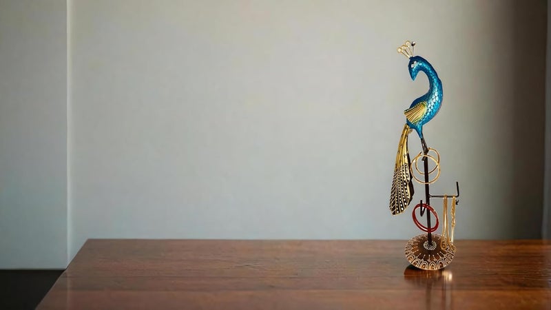 THE HOME CHAOS THE HOME CHAOS PEACOCK Key Holder for Home Decor Stylish Key Stand for Table Elegant Key Hangers for table top Diwali Christmas New Year Modern Elegant Attractive Healthy  - Image 2