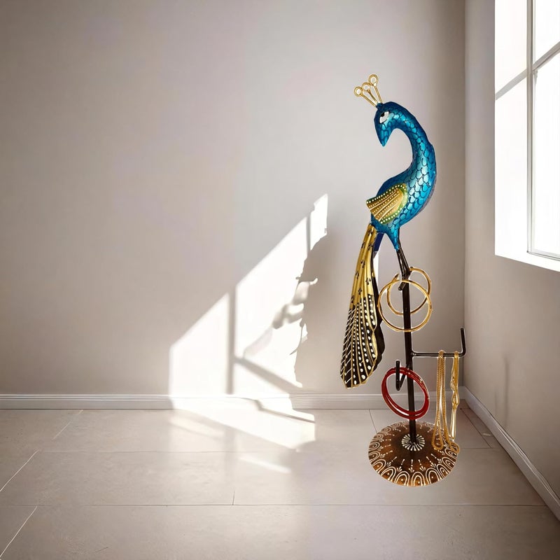 THE HOME CHAOS THE HOME CHAOS PEACOCK Key Holder for Home Decor Stylish Key Stand for Table Elegant Key Hangers for table top Diwali Christmas New Year Modern Elegant Attractive Healthy  - Image 4