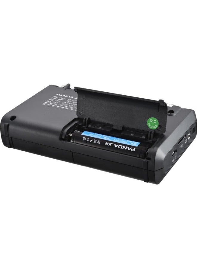 Panda Panda T-02 All-Band Radio, Portable Card-Insert Tf Card, Rechargeable, For Elderly, Car-Mounted Backup, Semiconductor, Black - Image 1