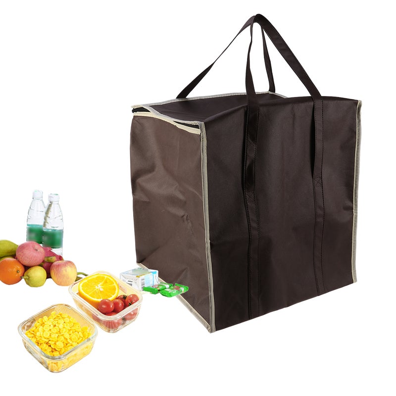 2pcs Nonwovens Insulated Tote Bag Bag Cooler Bag Food Bags Grocery Bag ( 43cm) - Image 1