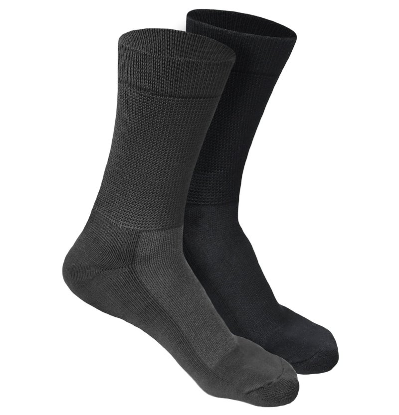 HEELIUM Bamboo Crew Socks for Men | Formal & Office Socks | Odour Free & Cushioned Base | 3X Softer than Regular Socks - Image 1
