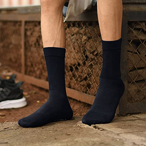 HEELIUM Bamboo Crew Socks for Men | Formal & Office Socks | Odour Free & Cushioned Base | 3X Softer than Regular Socks - Image 5