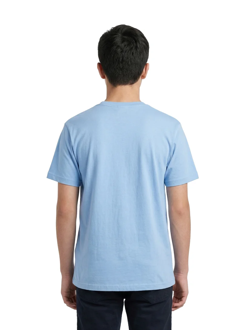 مارفل Men’s Marvel Deadpool Graphic Printed Blue T-Shirt