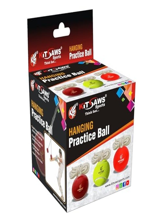 KITSAWS Sports Hanging Cricket Ball for Practice/Training for Boys, Girls, Kids Home Practice Balls Ideal for Indoor & Outdoor Batting, Heavy Training. (i10 Ball) - Image 4