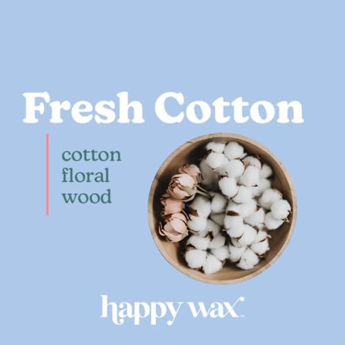 Happy Wax Fresh Cotton Scented Bear Wax Melts - Natural Strong Scented Fresh Infused w/Essential Oils - Non Toxic & Pet Safe - (8 oz Pouch) - Image 2