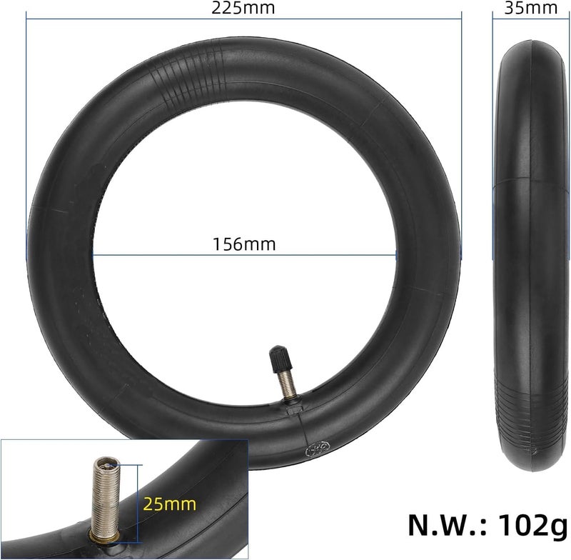 ZAITUO 10 x 2.125 10" Rubber Pneumatic Tire + Butyl Rubber inner Tube Replace for Segway Ninebot F Series (F20 F25 F30 F35 F40 F65) D28U Electric Kick Scooter Tyre Wheel Parts (inner tube x1) - Image 4