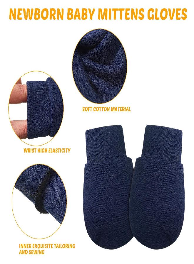 Syhood 18 Pairs of Newborn Baby Mittens Infant Toddler Gloves No Scratch Mittens Cotton Gloves for 0-6 Months Baby Boys Girls (Mixed Color)  - Image 2