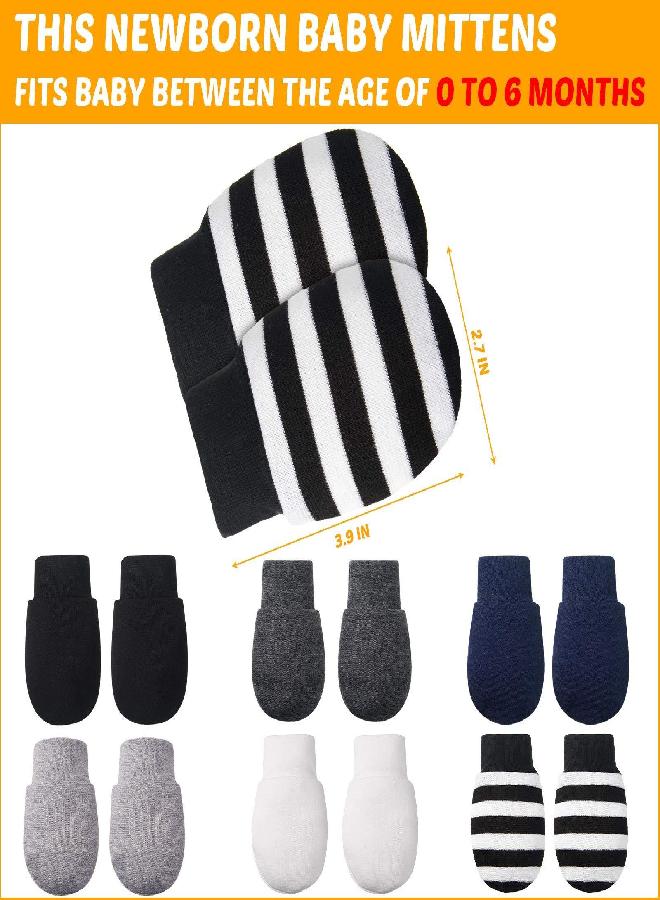 Syhood 18 Pairs of Newborn Baby Mittens Infant Toddler Gloves No Scratch Mittens Cotton Gloves for 0-6 Months Baby Boys Girls (Mixed Color)  - Image 3