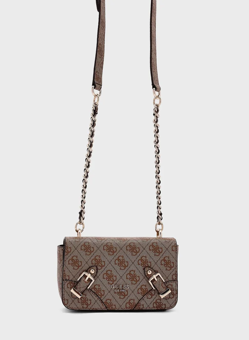 GUESS Didi Chain Detailed Crossbody Bag