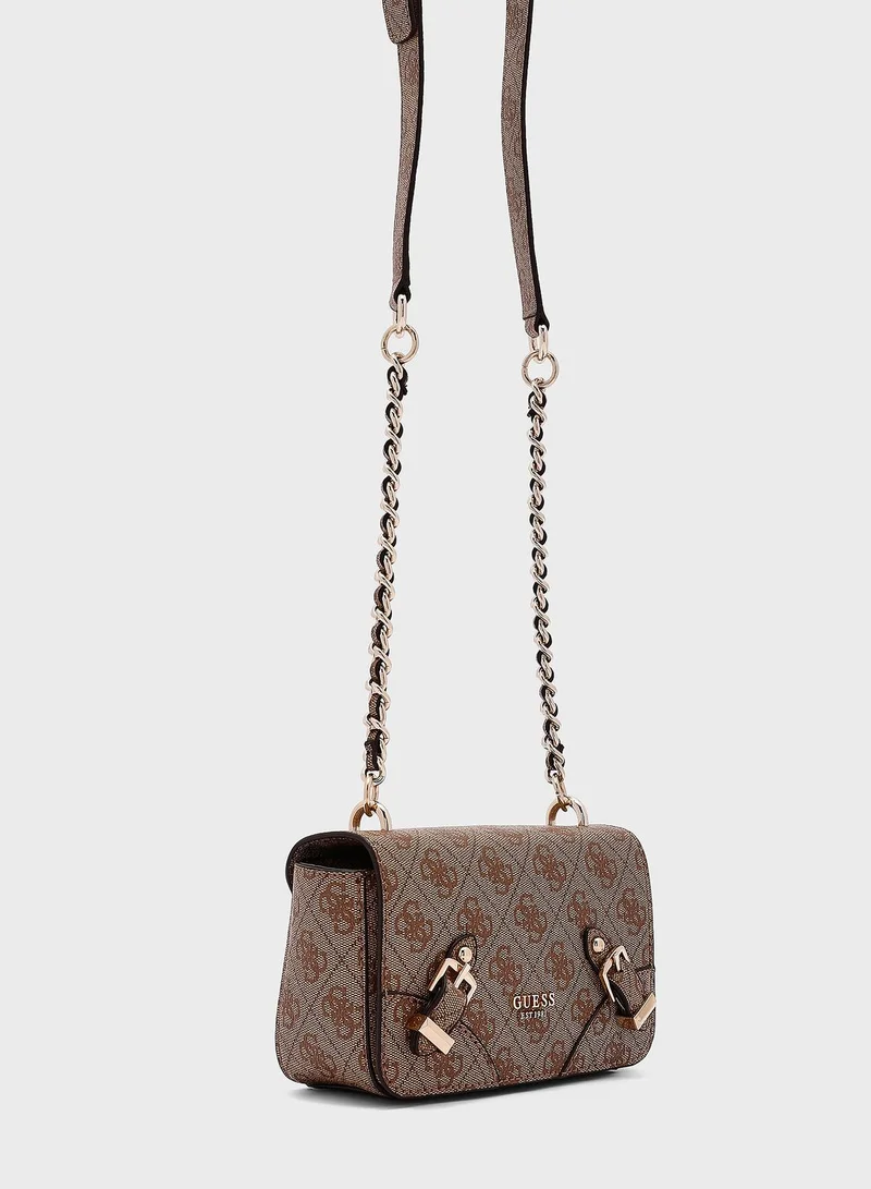 GUESS Didi Chain Detailed Crossbody Bag