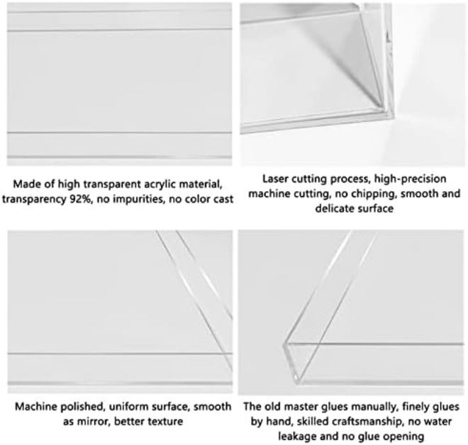 Acrylic Display Case for Photography, Clear Floating Prop Showcase, Shallow Water Tank, Creative Cosmetic Display Tray, Ideal for Product Advertising & Photo Shoots - Image 4