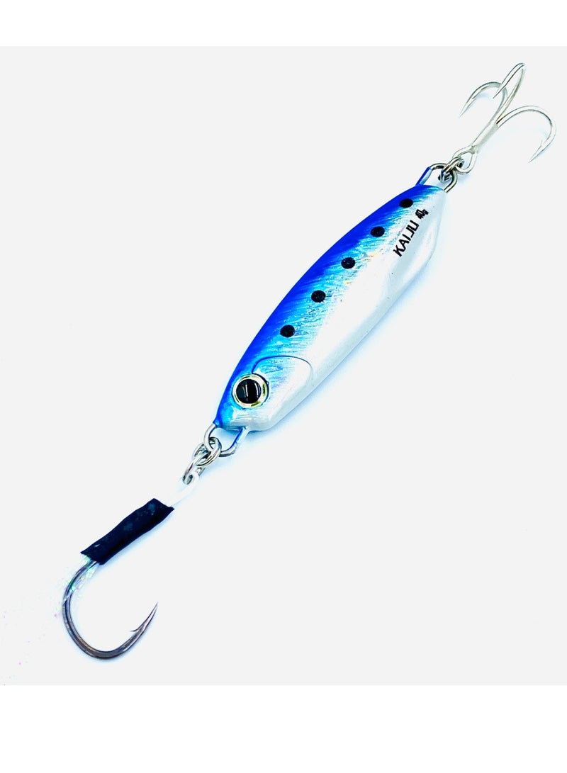 oakura Kaiju Blue Sardines Jig Set - 20G Weights, Extra Sharp Bkk Hook, 10 Mesmerizing Colors - Lightweight Gear For Epic Fishing Adventures - Image 1