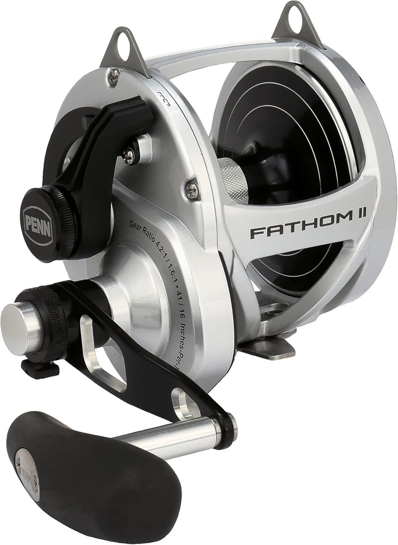 Penn Fathom II Lever Drag 2 Speed Conventional Fishing Reel - 80LD2 - Image 1
