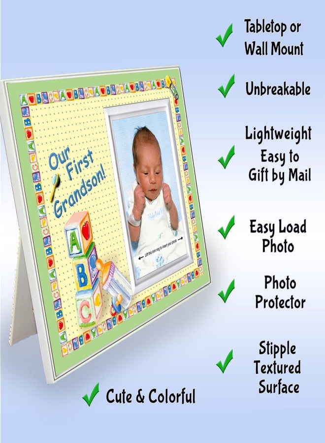 Expressly Yours! Photo Expressions First Grandson Picture Frame, 8.25 x 7 in, Holds 3.5 x 5 in Photo, Front-Load Design, Easy to Mail, OurGSon Color, Glass, Unisex Adult - Image 2