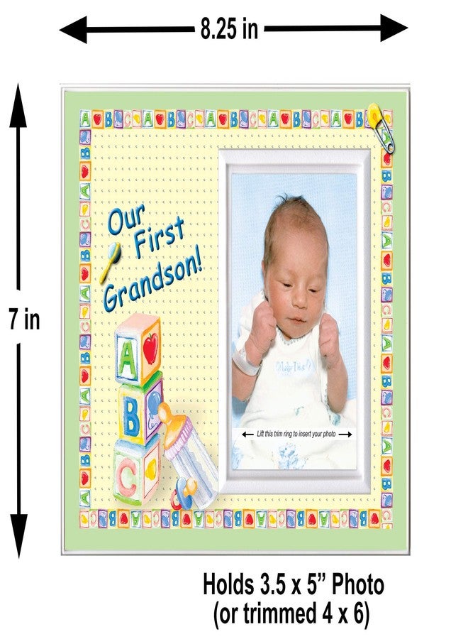 Expressly Yours! Photo Expressions First Grandson Picture Frame, 8.25 x 7 in, Holds 3.5 x 5 in Photo, Front-Load Design, Easy to Mail, OurGSon Color, Glass, Unisex Adult - Image 3