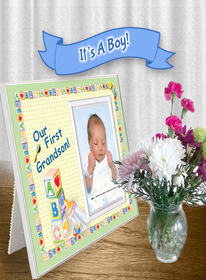 Expressly Yours! Photo Expressions First Grandson Picture Frame, 8.25 x 7 in, Holds 3.5 x 5 in Photo, Front-Load Design, Easy to Mail, OurGSon Color, Glass, Unisex Adult - Image 4