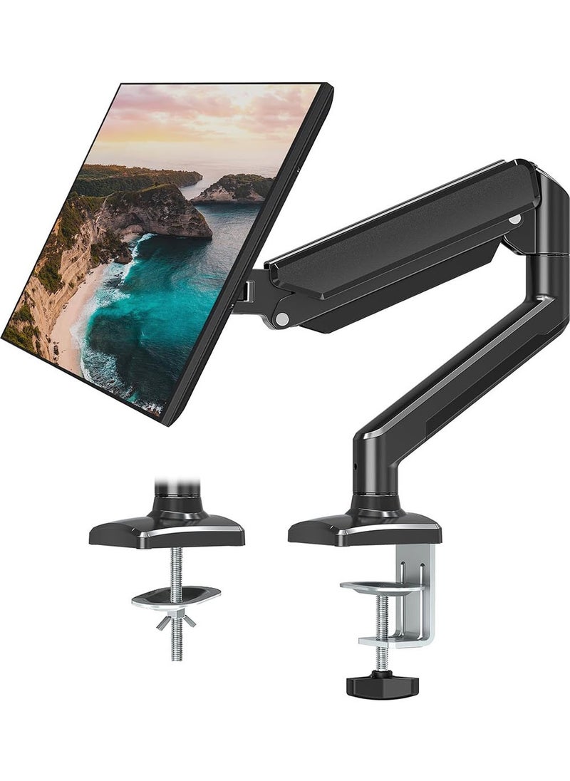 YOUGE - Single Monitor Mount Gas Spring Monitor Arm Desk Mount Fully Adjustable Fits 13-32 inch Monitors Weight Capacity up to 9kg - Image 1