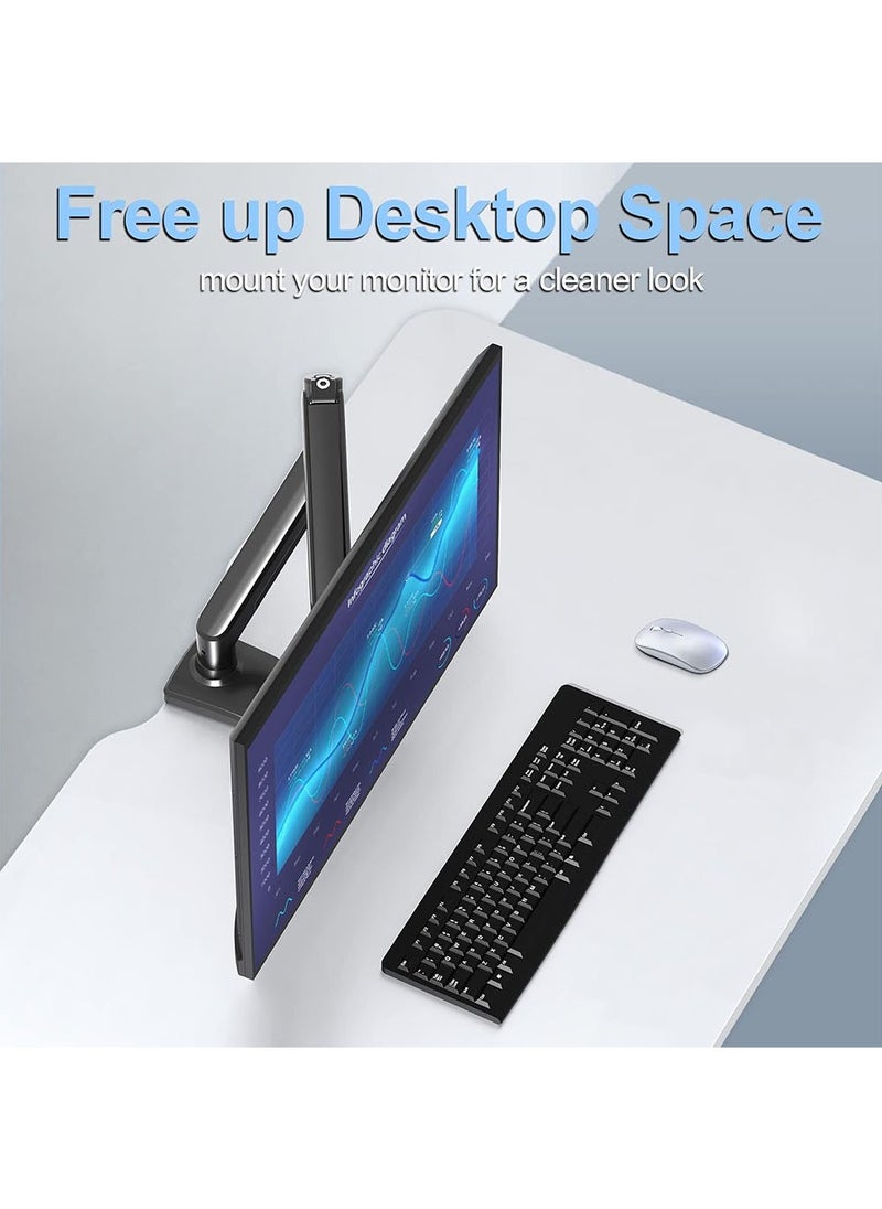 YOUGE - Single Monitor Mount Gas Spring Monitor Arm Desk Mount Fully Adjustable Fits 13-32 inch Monitors Weight Capacity up to 9kg - Image 1