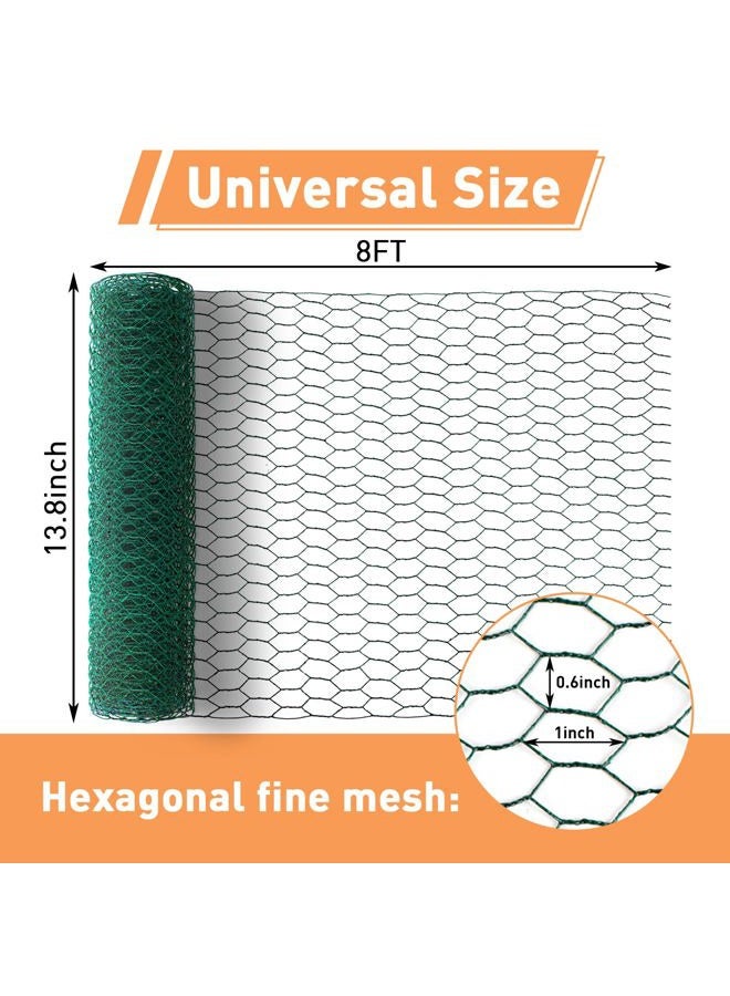 Oligei 14 x 98 Inches Green Floral Chicken Wire Mesh - Image 2