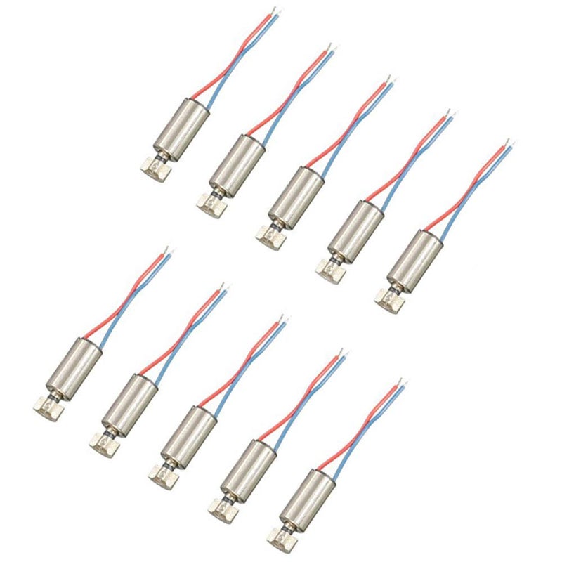 محرك اهتزاز تاتوكو DC 3V 6mm x 10mm محرك اهتزاز مصغر بدون قلب 12000RPM 610 محركات كهربائية صغيرة قوية حزمة من 10