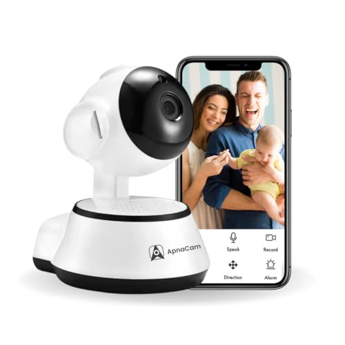 ApnaCam 2 MP 355 Degree Indoor Wi-Fi PTZ Security Camera 6IRs Live Monitoring| Two-Way Audio| Infrared Night Vision | IR Cuts| SD Card Recording | Built-in Alarm| Multiple-User Support - Image 1