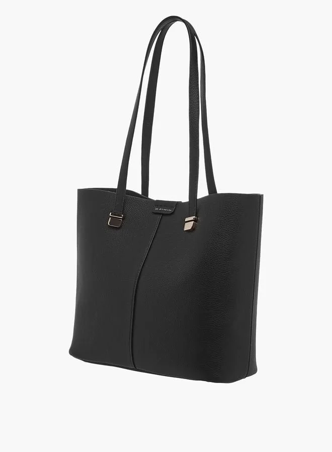 Flora Bella By Shoexpress Women Solid Tote Bag with Detachable Wallet and Pouch