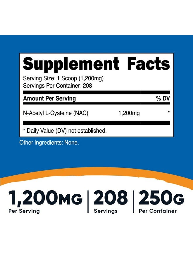 Nutricost مسحوق ناسيتيلي لسيستين (ناك) 250 جرام نباتي ناك خالي من الكائنات المعدلة وراثيًا خالي من الغلوتين - Image 3