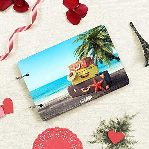 Webelkart Premium Wooden DIY HD Printed Photo Album Scrapbook Memory Book, Photo Album- 25.40 cm x 17.78 cm x 4 cm (30 Sheets) - Image 3
