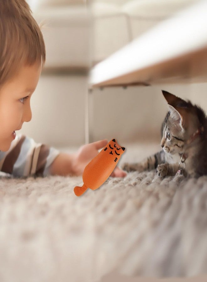 yuntop Soft Indoor Cat Toys Self Play Interactive Pillows Catnip Filled 5PCS Plush Kitten Teething Set Cute Kitty Chew Bite Resistant Cartoon Mouse Pet Supplies Gifts - Image 4