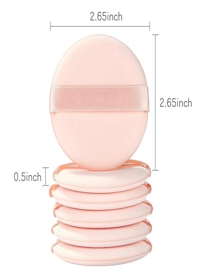 Rinpoche Soft Facial Makeup Sponge Blender Powder Puff Dry Wet Foundation Round Puff for Cream, Blush, Contouring (Skin) (Pack Of 3) - Image 2