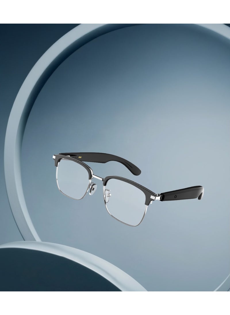 GREEN LION Galway Smart Glasses with ENC Technology / Touch Control / Up to 5 Hours Play Time / 10m Transmission Range / Photochromic / Anti-Blue Light Lens / UV400 Protection / Voice Assistant - Black - Image 4