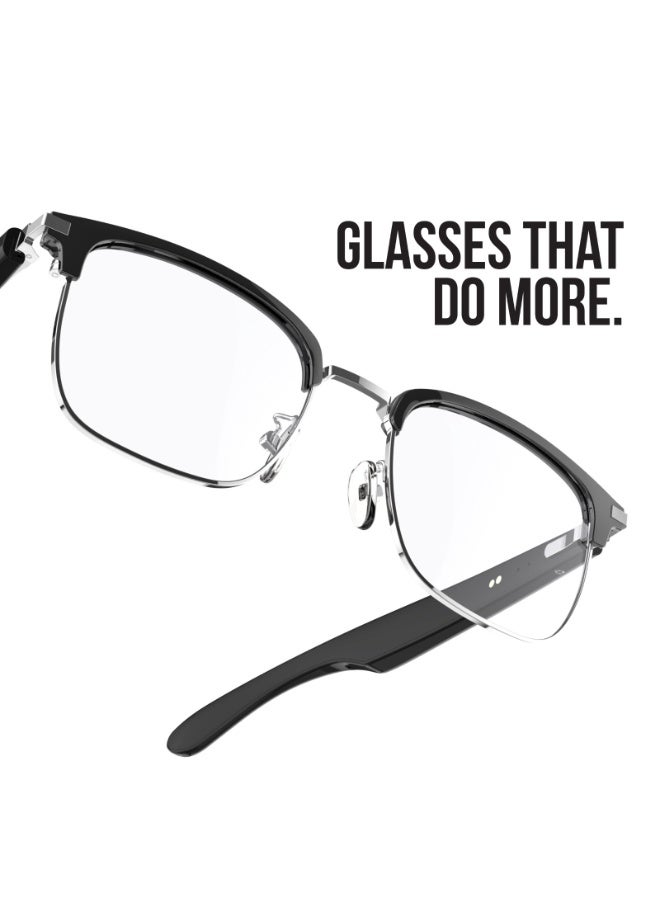 GREEN LION Galway Smart Glasses with ENC Technology / Touch Control / Up to 5 Hours Play Time / 10m Transmission Range / Photochromic / Anti-Blue Light Lens / UV400 Protection / Voice Assistant - Black - Image 2