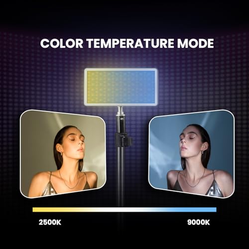 HIFFIN HF-135 Portable Pocket RGB LED Video Light with 24 Lighting Effect Modes, 4000 mAh Inbuilt Battery, 2500K-9000K Full Color - Ideal for Photography, and Product Photography - Image 2