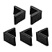 uxcell uxcell Rubber L Shaped Angle Iron Leg Foot Cover Cap 40mm x 40mm 5pcs Black  - Image 2