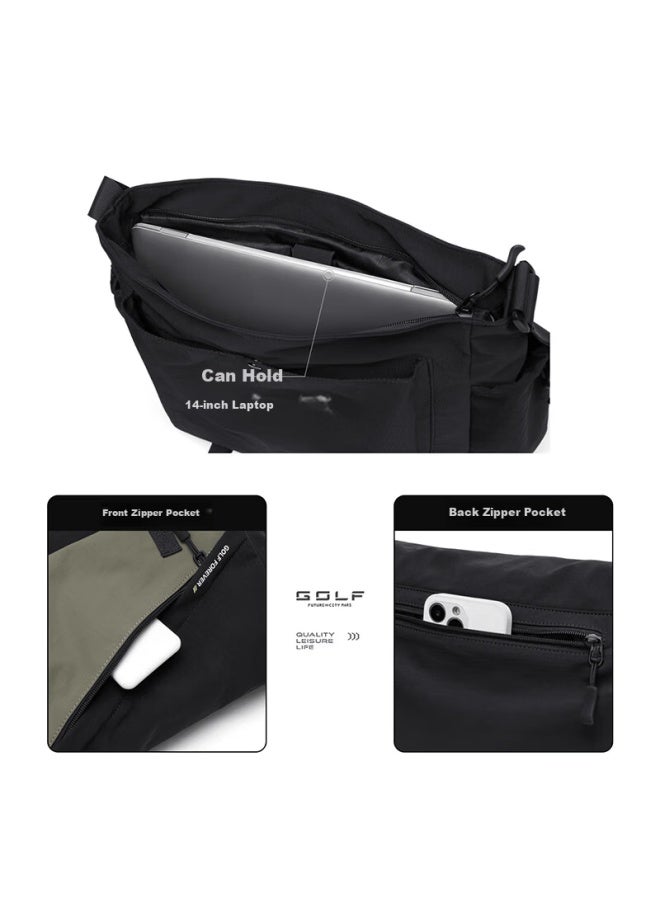 Golf Lightweight Waterproof Crossbody Shoulder Bag For Men And Women, Outdoor Cycling Sports Bag, Phone And Ipad Holder, Student Bag - Image 4