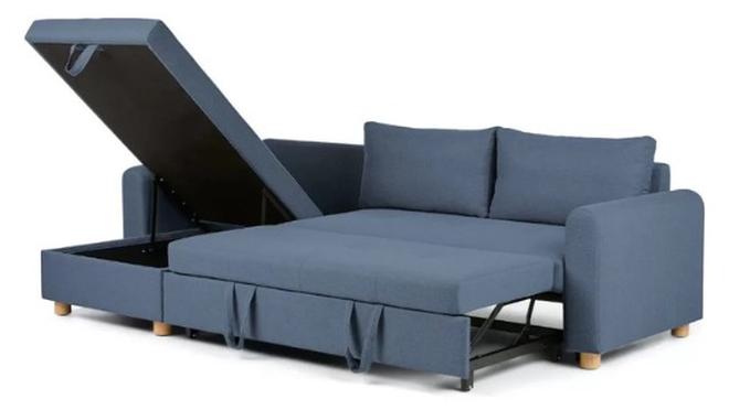 Malazhouse Blue Sofa Bed – MZSCB003 – 150L x 75H x 280W - Image 1