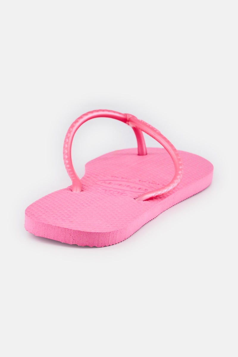 Havaianas نعال نسائية بشعار العلامة التجارية، وردي - Image 3